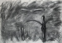 Cleat and rope - Charcoal on Newsprint